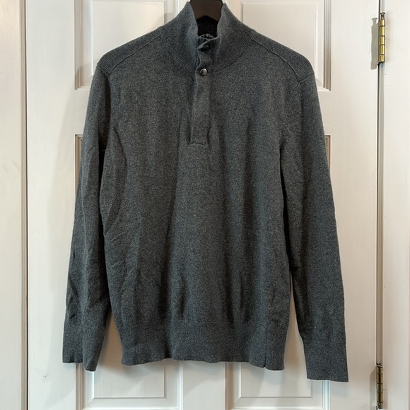 Banana Republic Italian Yarn Mock Neck Merino Wool Sweater - Size Large - Picture 1 of 8